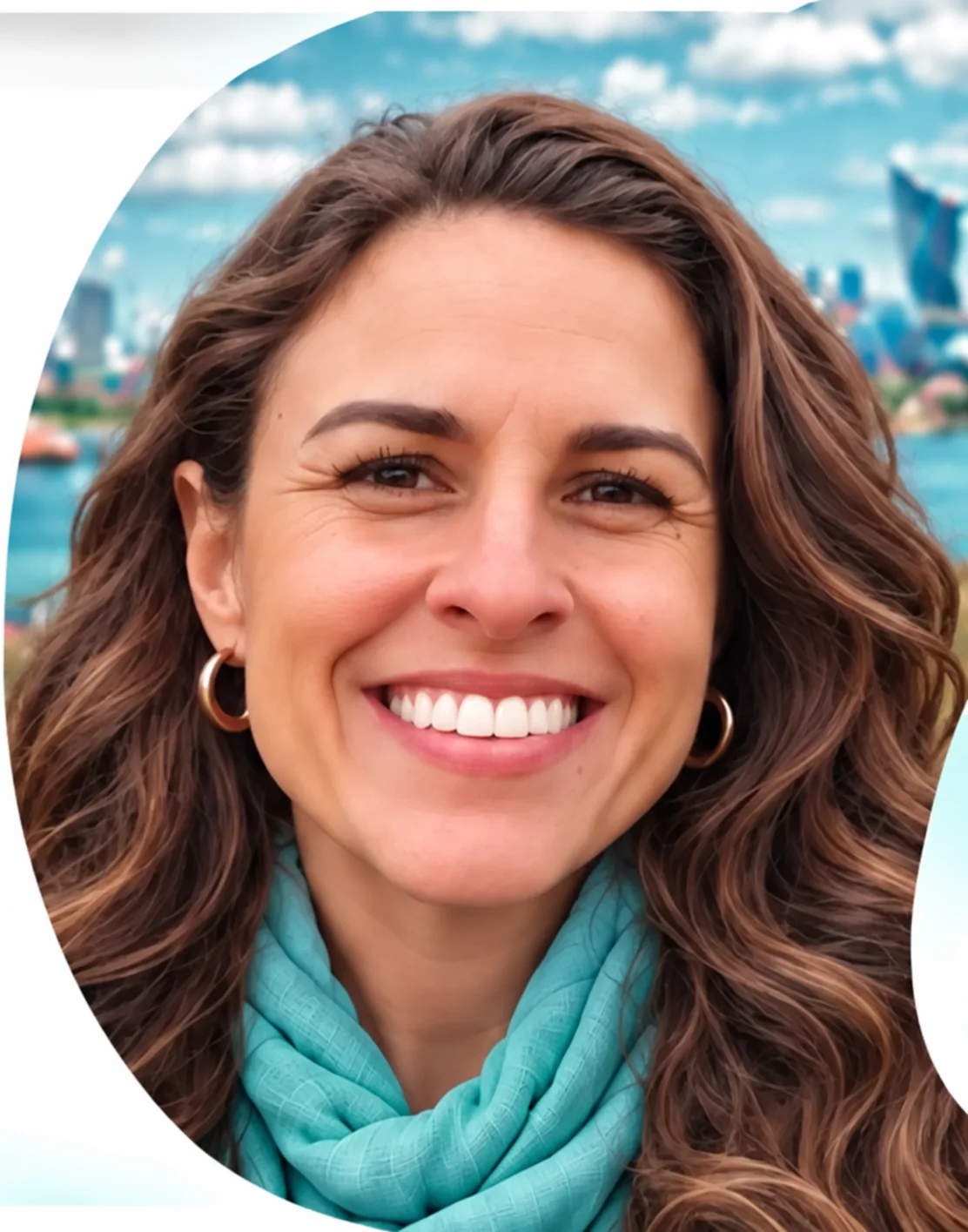 Lanai, a founder of Mind Samba, smiling outdoors